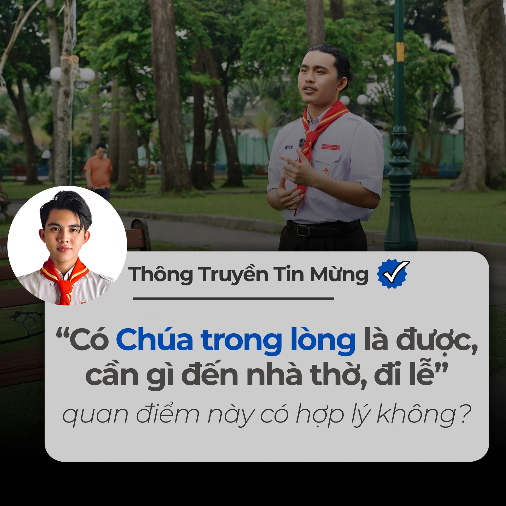 Chỉ cần có Chúa trong lòng là được, cần gì đi lễ?